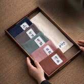 Minimalist Cotton-Linen Tea Towel – Absorbent Gongfu Tea Cloth for Table Setting and Daily Use