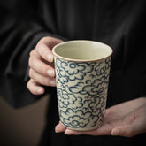 Ru Kiln Cloud Motif Ceramic Tumbler Coke Cup – 230ml