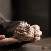 Lao Yanni Qilin Figurine – Chinese Tea Pet for Gongfu Tea Table, Nurturable Ceramic Decor for Home & Car