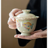 Ru Kiln Goldfish Two-Part Gaiwan – 160ml