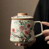 Ru Kiln Chinese Nine-Peaches Office Mug – 400ml