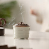 Yue Kiln Celadon Lingzhi Incense Burner – Small Ceramic Coil Burner