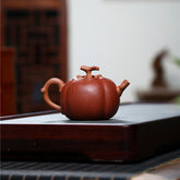 Yixing Persimmon Purple Clay Pot – 150ml | Handmade Purple Sand Tea Pot