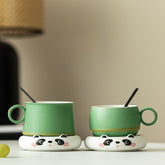 Cute Panda Ceramic Tea & Coffee Cup – Kung Fu Tea Mug for Home and Office Use