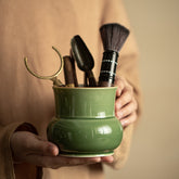 Qingli Glaze Tea Ceremony Set – “Yourong” Gongfu Six Gentlemen Tools with Jianshui Accents