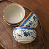 Handmade Jingdezhen Beige Glaze Ru Kiln Teacup - 70ml