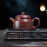 Yixing Guanhai Dezhong Purple Sand Pot – 270ml | Handmade Purple Clay Tea Pot