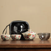 Ru Kiln "Nine Peaches" Travel Tea Set