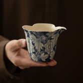 Soda-Fired Yuan Blue & White Fair Cup – 150ml