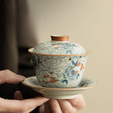 Celestial Rabbit Ruyao Crackle Glaze Gaiwan - 100ml