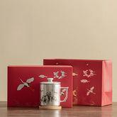 “Ink Mountains” Sterling-Silver Office Mug – Luxury Chinese Tea Infuser Cup with Gift Box