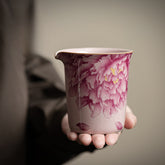 Ru-glazed Pink Peony Fair Cup – 230ml