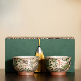 Silver-Gilded Dragon & Phoenix Pairing Cups – 130ml