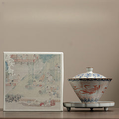 Dunhuang Feitian Ru-Style Conical Gaiwan – 150ml