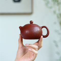 Yixing Raw Mine Dahongpao Baifu Xishi Purple Sand Pot – 220ml | Handmade Purple Clay Tea Pot