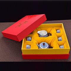Handmade Enamel Sterling Silver 999 Tea Set - Zen Edge Design