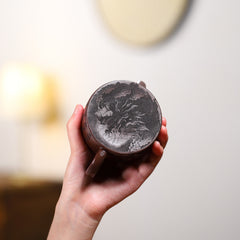 Yixing Whole Body Carving Yunlong Hanwa Purple Clay Pot – 190ml | Handmade Purple Sand Tea Pot