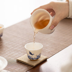 Dehua White Porcelain Tea Set – Gaiwan, Teapot & Teacups in Gift Box