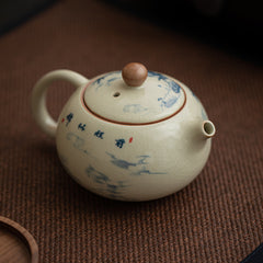 Handmade Ru Kiln Xishi Teapot - 230ml