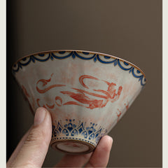Dunhuang Feitian Ru-Style Conical Gaiwan – 150ml