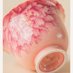 Ru-Style Pink Glaze Flared Lid Bowl – 150ml