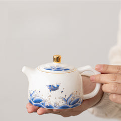 Dehua White Porcelain Tea Set – Gaiwan, Teapot & Teacups in Gift Box