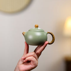 Yixing bean green sand purple sand Xishi teapot-200ml
