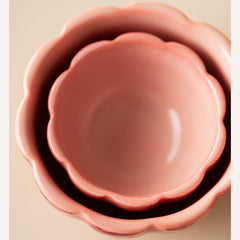 Rose-Pink Glazed "Peony Elegance" Travel Tea Set – 1 Teapot & 2 Cups, Portable Ceramic Kung Fu Teaware