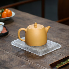 Yixing Hand-Painted Gold Segment Mud Purple Clay Pot – 500ml | Handmade Purple Sand Tea Pot