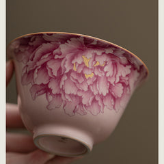 Ru-glazed Pink Peony Gaiwan – 130ml