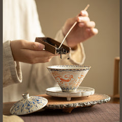 Dunhuang Feitian Ru-Style Gaiwan Tea Set - 8 Piece Set