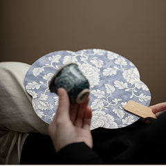 Chinese Peony Round Fan – Traditional Floral Window-Style Hand Fan for Tea Ceremony
