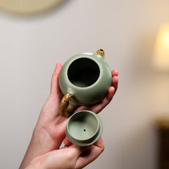 Yixing bean green sand purple sand Xishi teapot-200ml