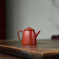 Yixing Raw Mine Dahongpao Purple Sand Pot – Qin Quan Pot – 100ml | Handmade Purple Clay Tea Pot