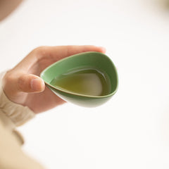 “Zongzi” Travel Tea Set – Dumpling-Inspired Ceramic Teapot with Two Cups, Portable Gongfu Tea Gift Set