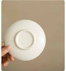 Handmade Ceramic Enamel Sancai Cover Bowl - 170ml