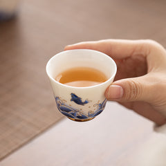 Dehua White Porcelain Tea Set – Gaiwan, Teapot & Teacups in Gift Box