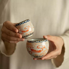 Dunhuang Feitian Ru-Style Gaiwan Tea Set - 8 Piece Set