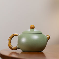 Yixing bean green sand purple sand Xishi teapot-200ml
