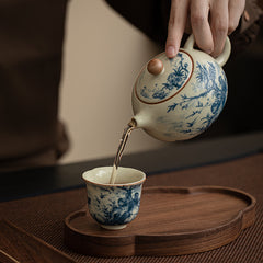 Handmade Ru Kiln Xishi Teapot - 230ml