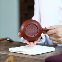 Yixing Raw Mine Dahongpao Baifu Xishi Purple Sand Pot – 220ml | Handmade Purple Clay Tea Pot