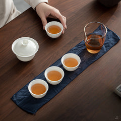 Dehua White Travel Tea Set – Portable Gaiwan & Teacups with Carrying Case