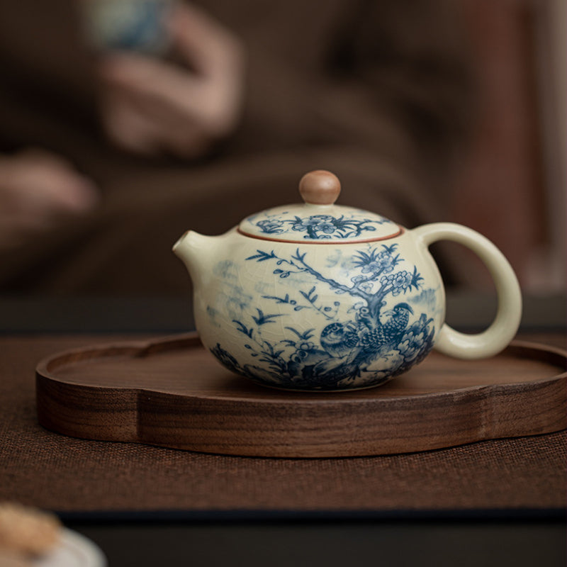 Handmade Ru Kiln Xishi Teapot - 230ml