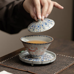 Dunhuang Feitian Ru-Style Conical Gaiwan – 150ml