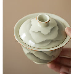 Ru-Style “Mountain Blossom” San Cai Gaiwan – 150ml