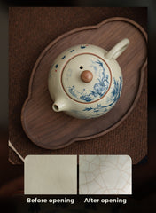 Handmade Ru Kiln Xishi Teapot - 230ml